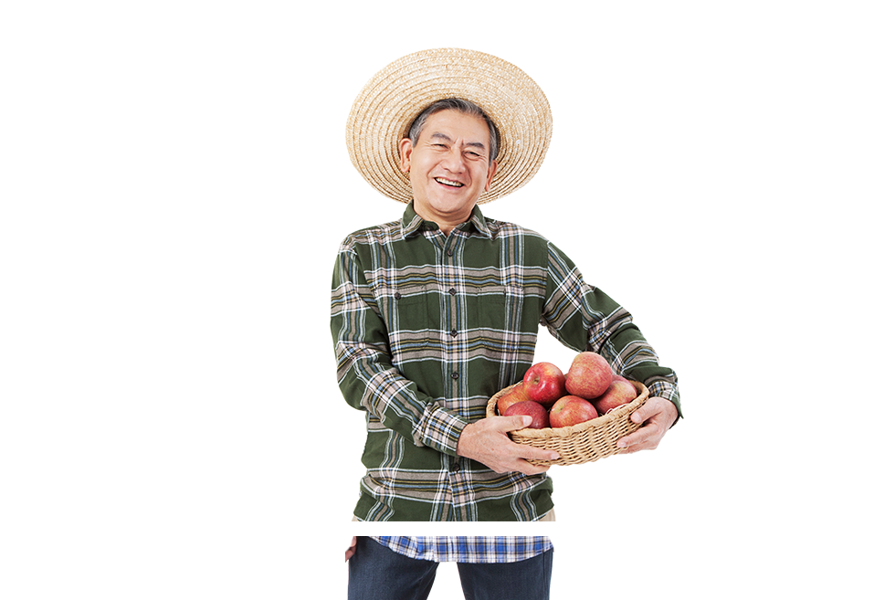 사과들고있는 할아버지 사진